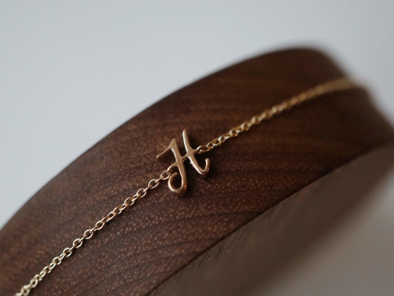 SCRIPT LETTER BRACELET