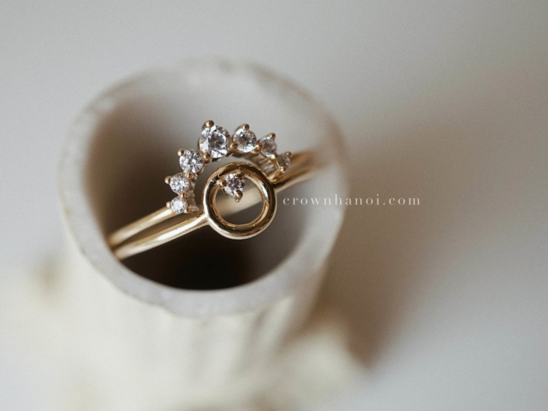 INNER STONE SKINNY RING & HIGH ARCH SKINNY RING