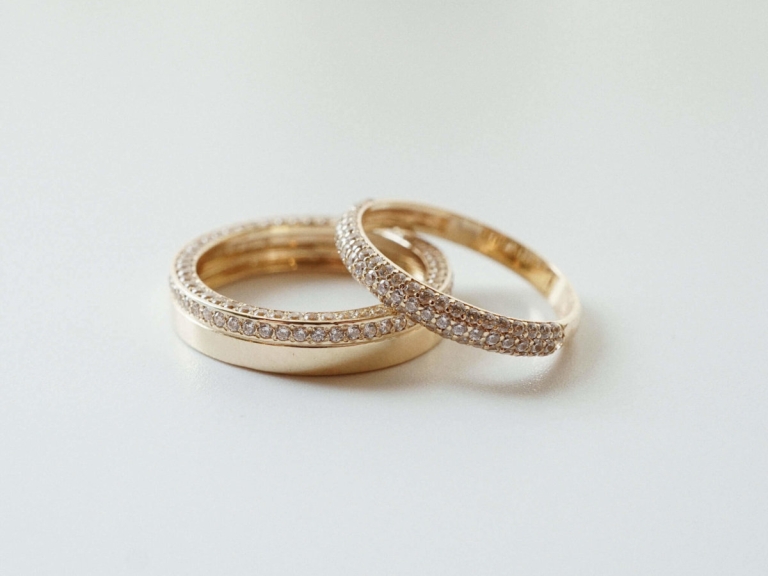 BAND PAVE RING & SPARKLE PAVE RING