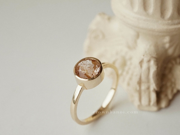 BASIC RUTILATED QUARTZ RING