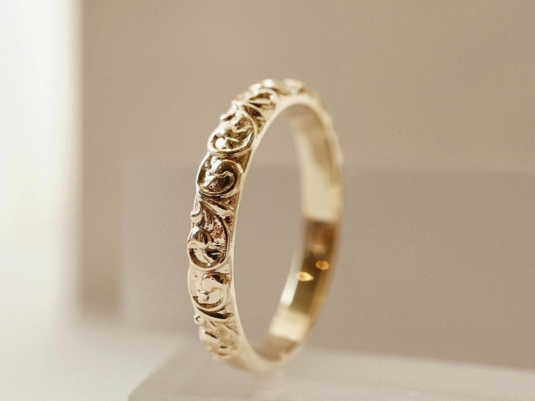 BOTANICAL BAND RING - MAN