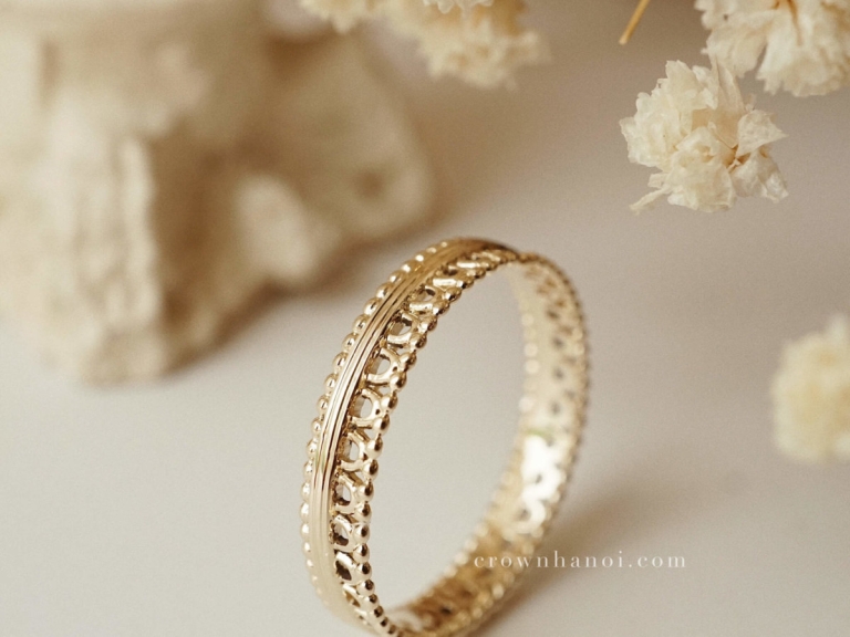 MILGRAIN GOTHIC RING - MAN