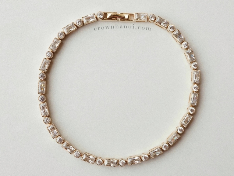 RECTANGLE ALTERNATE TENNIS BRACELET