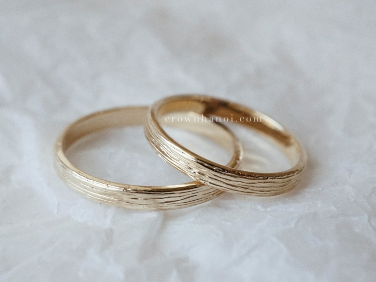 WOOD GRAIN COUPLE RING