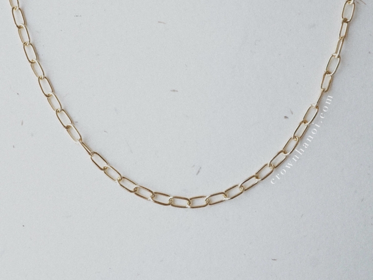 SHORT RECTANGLE CHAIN NECKLACE