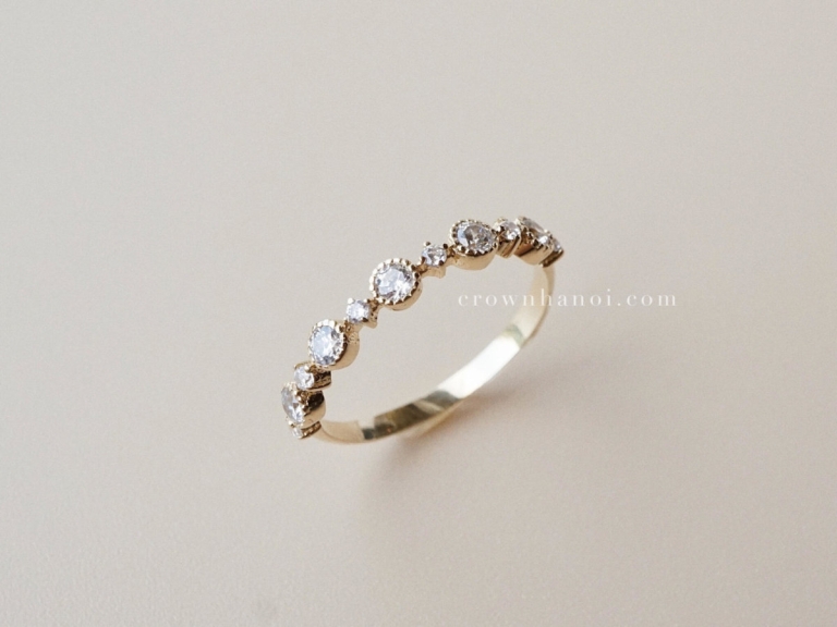 ROUND MILGRAIN ALTERNATING RING