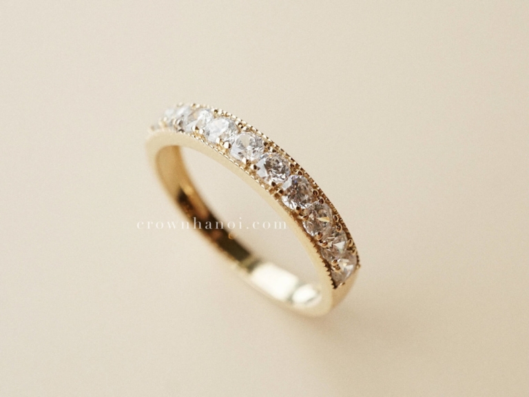 BOLD MILGRAIN ETERNITY RING