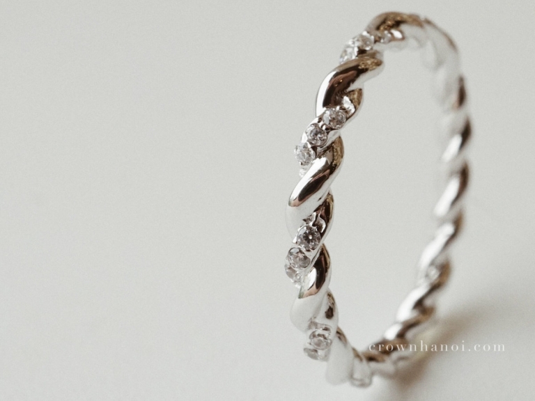 PAVE ROPE ETERNITY RING