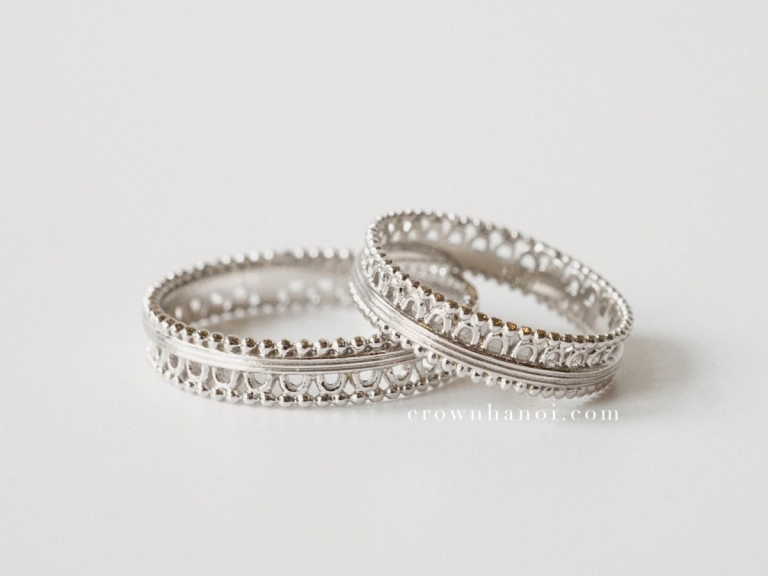MILGRAIN GOTHIC COUPLE RING