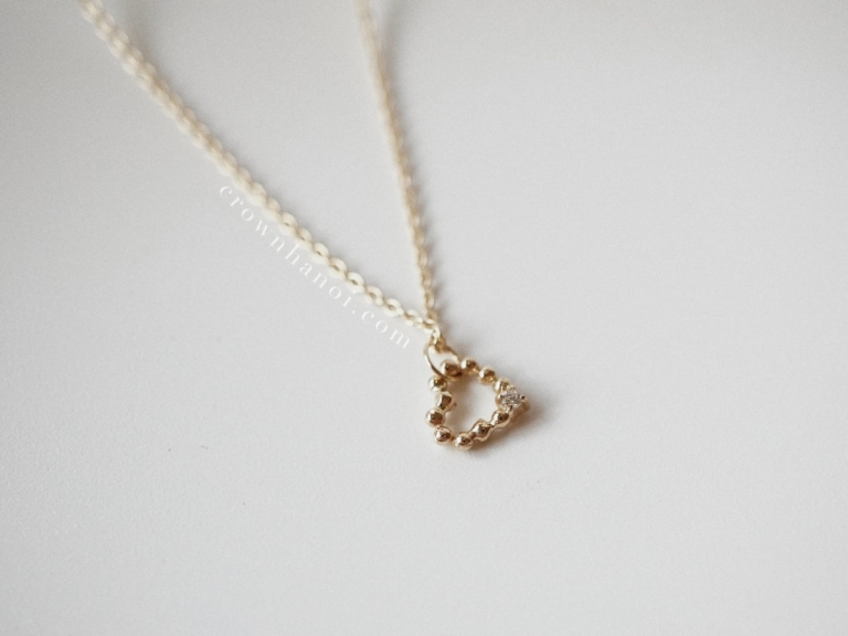 TINY HEART BEADED NECKLACE