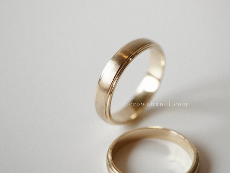 LAYER COUPLE BAND RING 3MM & 4MM