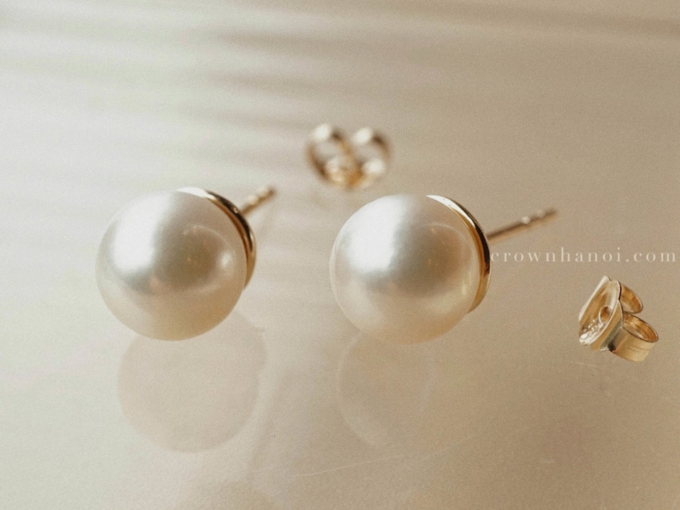 AKOYA PEARL EARRINGS - 8MM