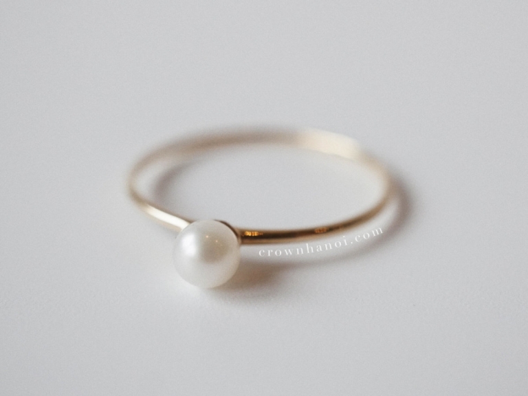 BASIC PEARL SKINNY RING
