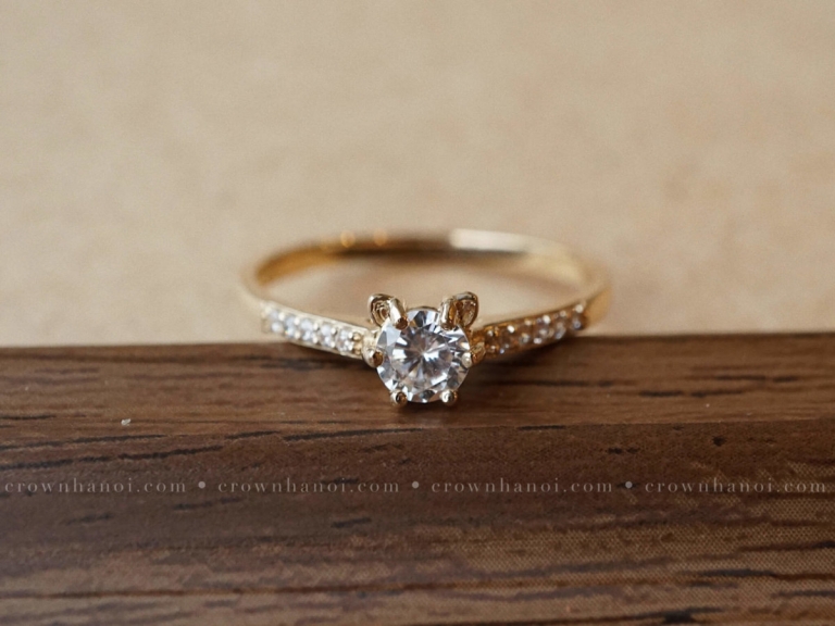 MEOW SOLITAIRE RING