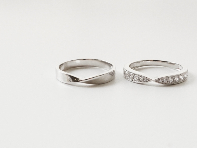 SILKY COUPLE RING (PLATINUM)