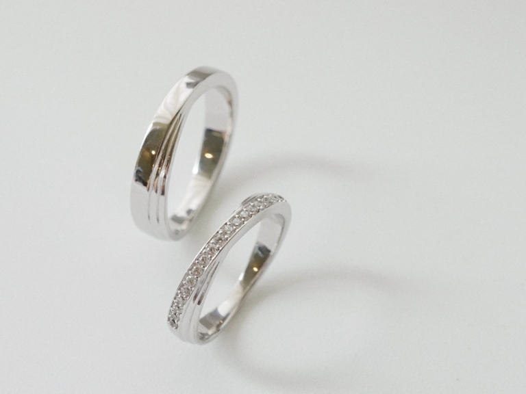 MILLE COUPLE RING (PLATINUM)