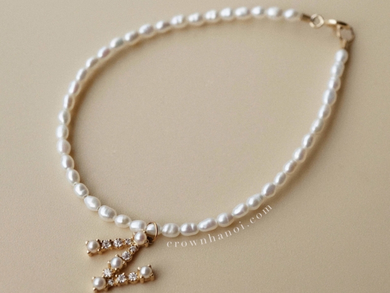 LETTER - RICE SHAPE PEARL BRACELET