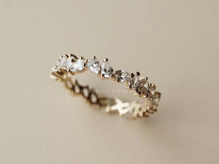 PEAR CUT ETERNITY RING