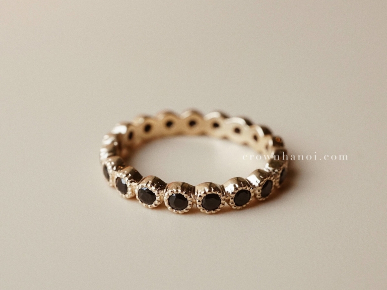 ROUND MILGRAIN ETERNITY RING