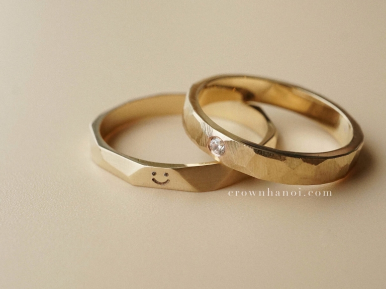 FACET BAND RING - 3MM & BENZEL FACET RING - 3.5MM