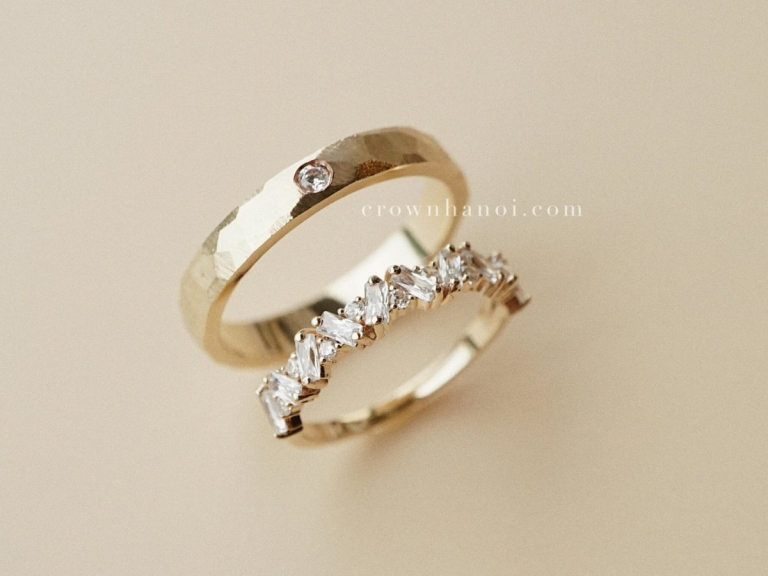 BENZEL FACET RING - 3.5MM & BAROQUE ARCHITECTURE RING