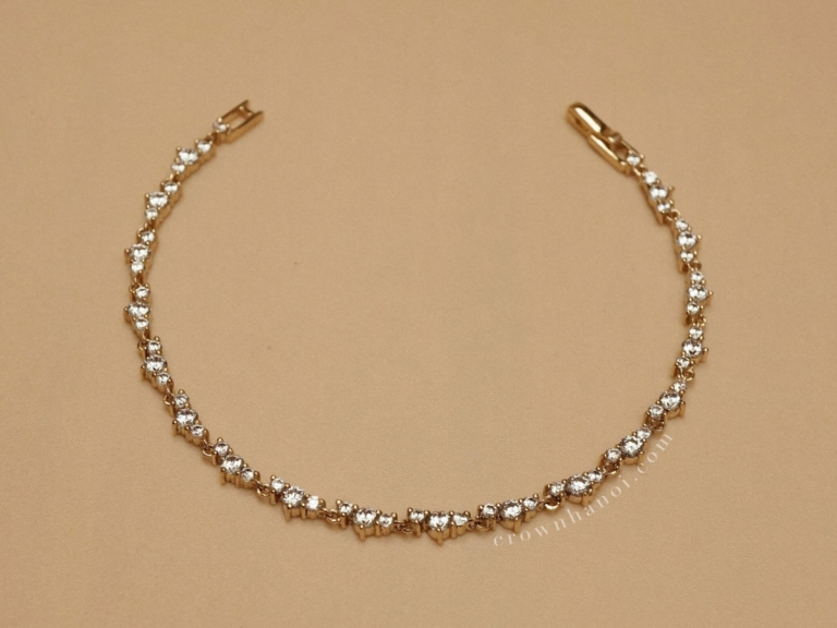 CROWN ETERNITY TENNIS BRACELET