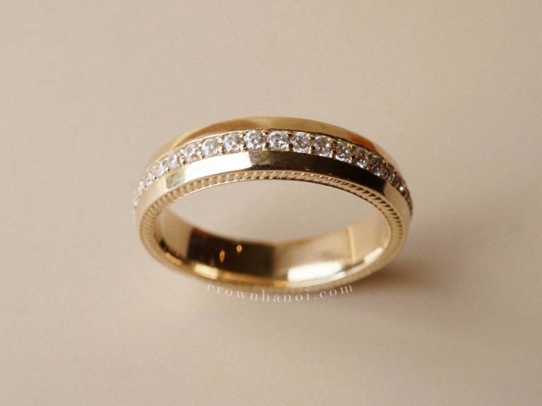 PAVE LINE BAND RING