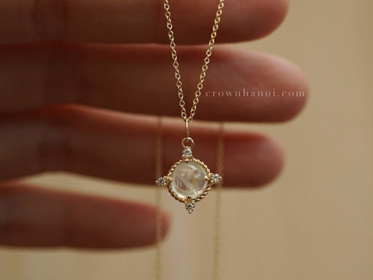 MOONSTONE COMPASS NECKLACE
