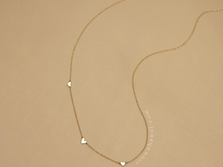TRIPLE HEART NECKLACE