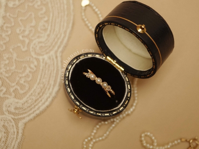 PETITE PEARL DUO RING