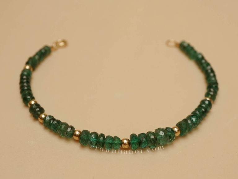 EMERALD BEADED BRACELET - 3.0