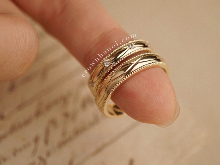 INFINITY GROOVED COUPLE RING