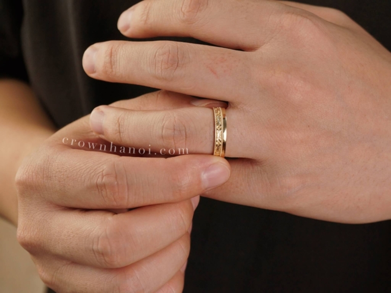 CARVE BAND RING - 4.5MM