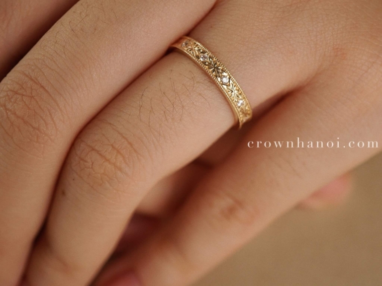 STONE CARVE BAND RING