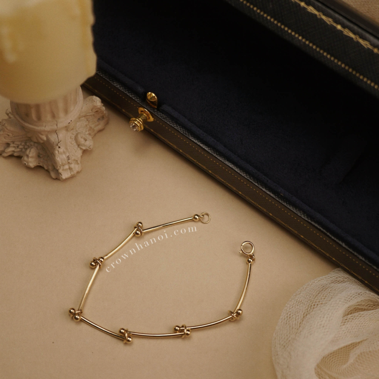 CURVED BALL LINK BRACELET
