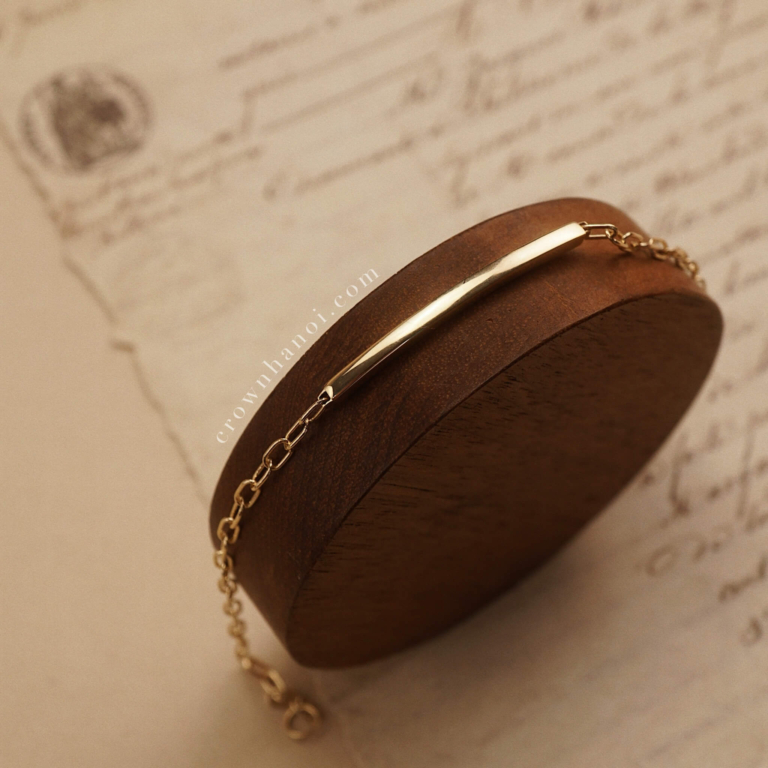 ID BAR - SHORT RECTANGLE CHAIN BRACELET