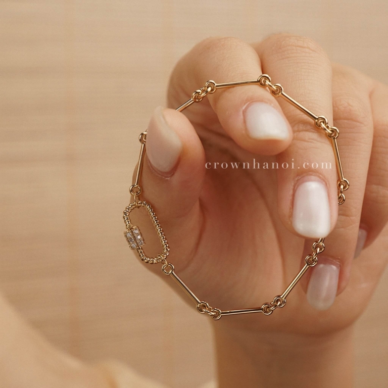 TWIST CONNECTOR CLASP - BAR CHAIN BRACELET