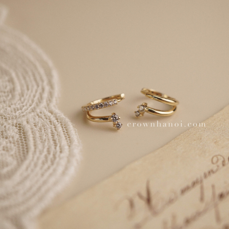 DUO HOOP EARRINGS