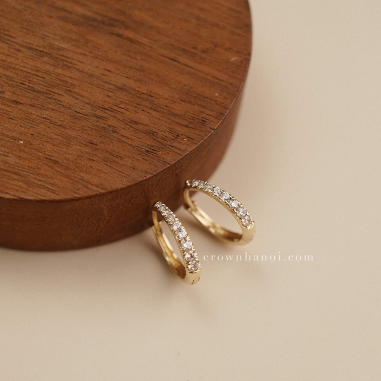 ETERNITY GRADUATED HOOP EARRINGS