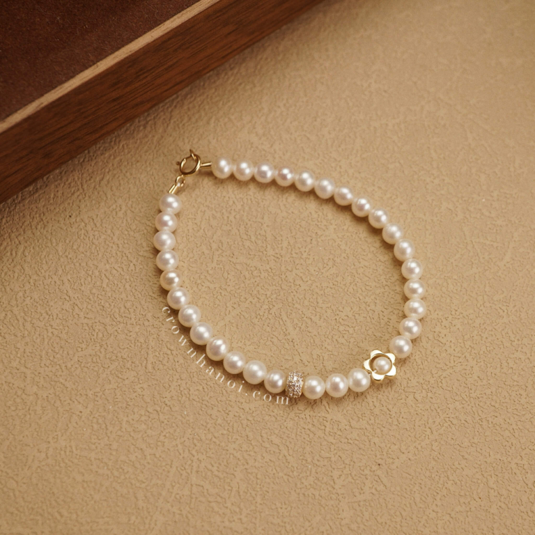 FLOWER PEARL BRACELET
