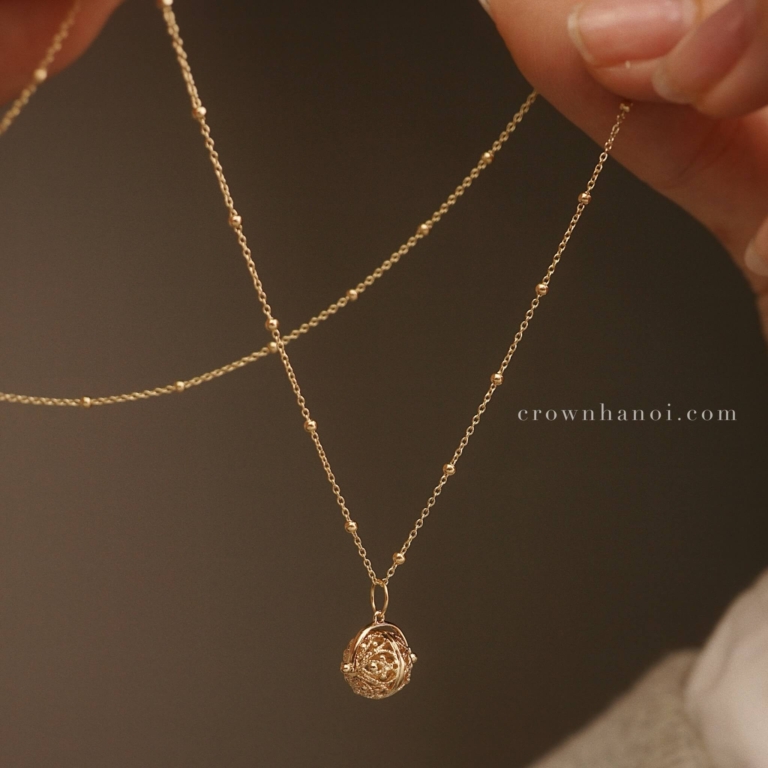 VINTAGE BALL SPINNER - DOT CHAIN NECKLACE
