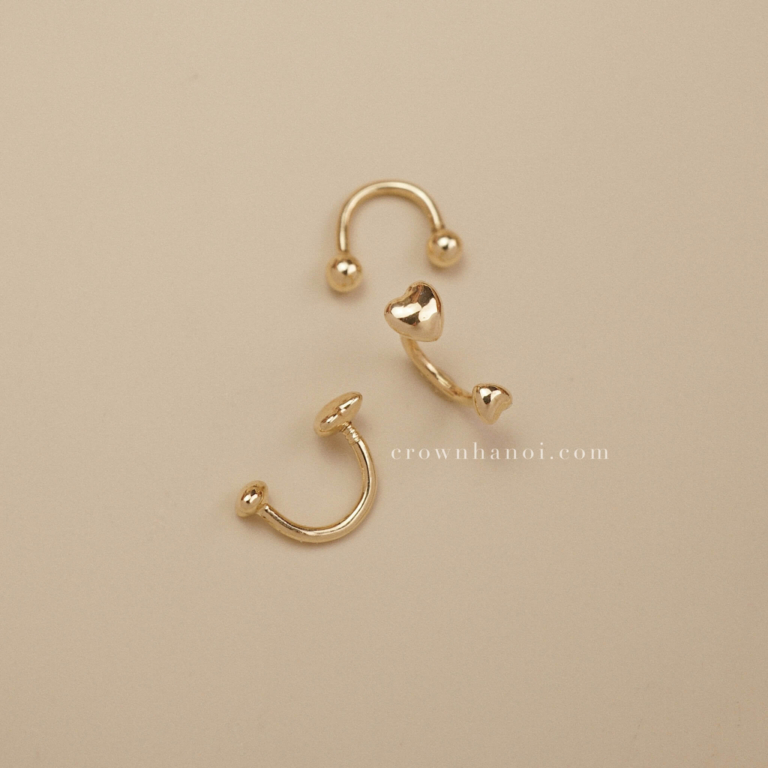 HEART U HOOP EARRINGS