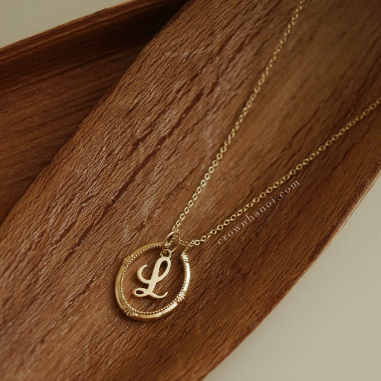 FRAMED LETTER NECKLACE