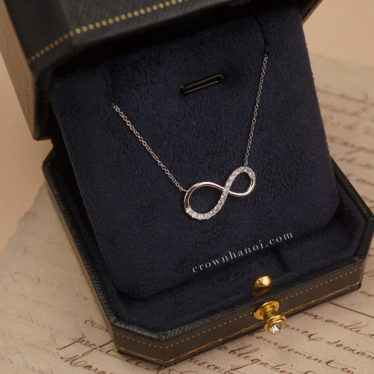 BOLD INFINITY PAVE NECKLACE