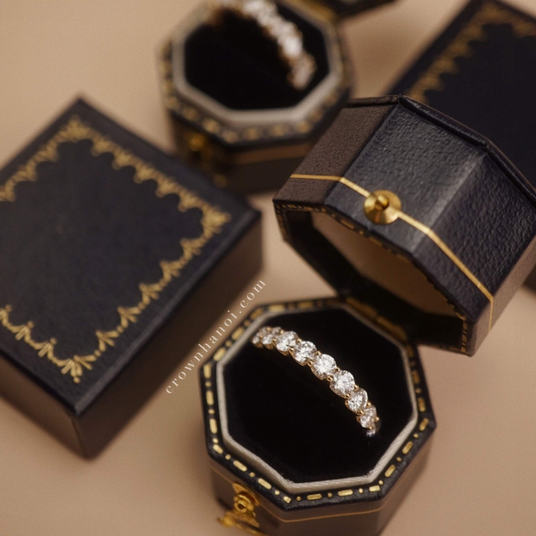 HALF PAVE RING - 3MM