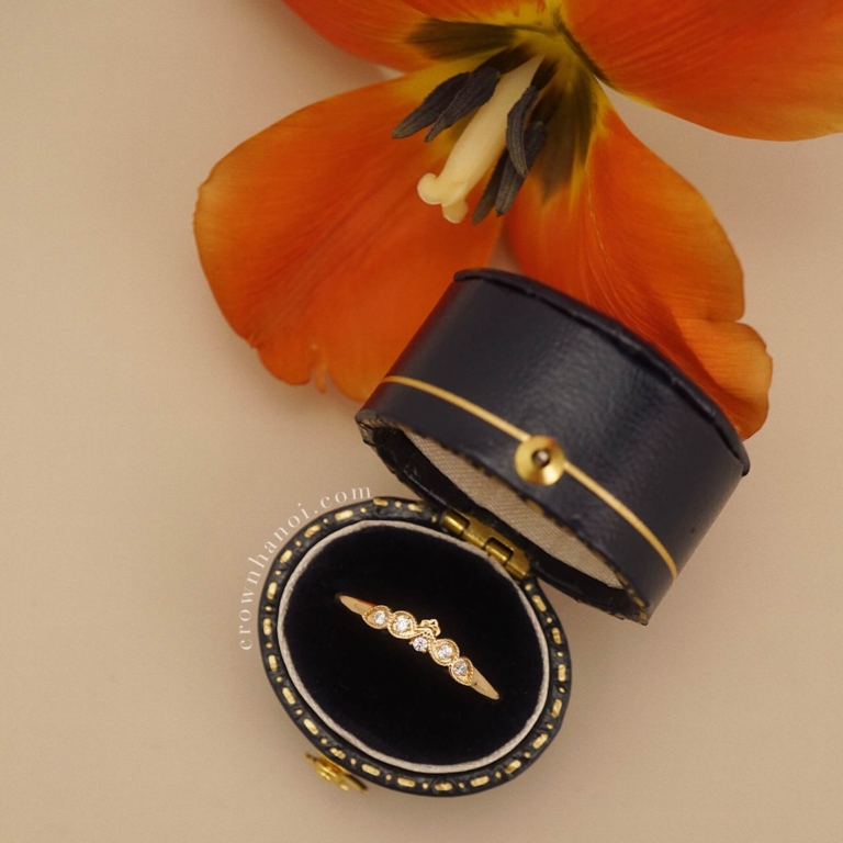 FLORAL PAVE RING