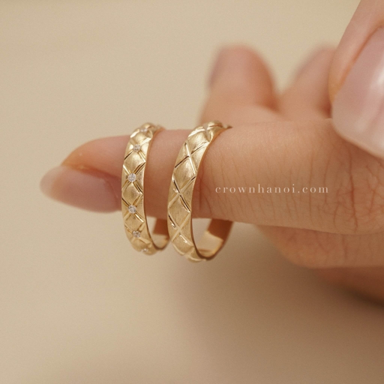 CROSSLINE COUPLE BAND RING