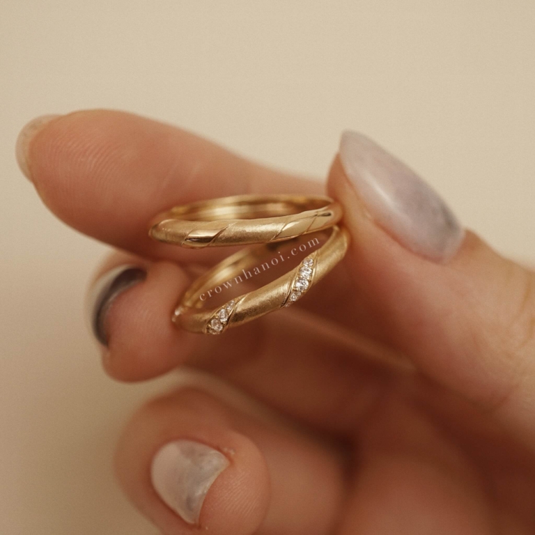 SPIRAL COUPLE RING